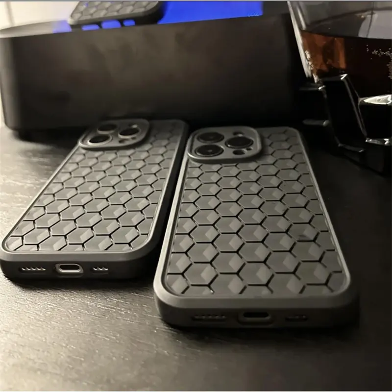 Bộ Đồ Làm Mát Tổ Ong, KZZ, Thích Hợp Cho iPhone 15, Apple 13, iPhone 14, Promax, Toàn Thân 12, Chống Sốc, 11 4