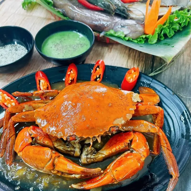 Cua Sốt Me Nhiều size - Cam kết chính gốc Cà Mau và tỷ lệ thịt và gạch trong thân cua đạt trên 90%, nếu không đạt shop bù miễn phí con khác  - CUACMU chấm VN  - bộ  cua bộ  cua