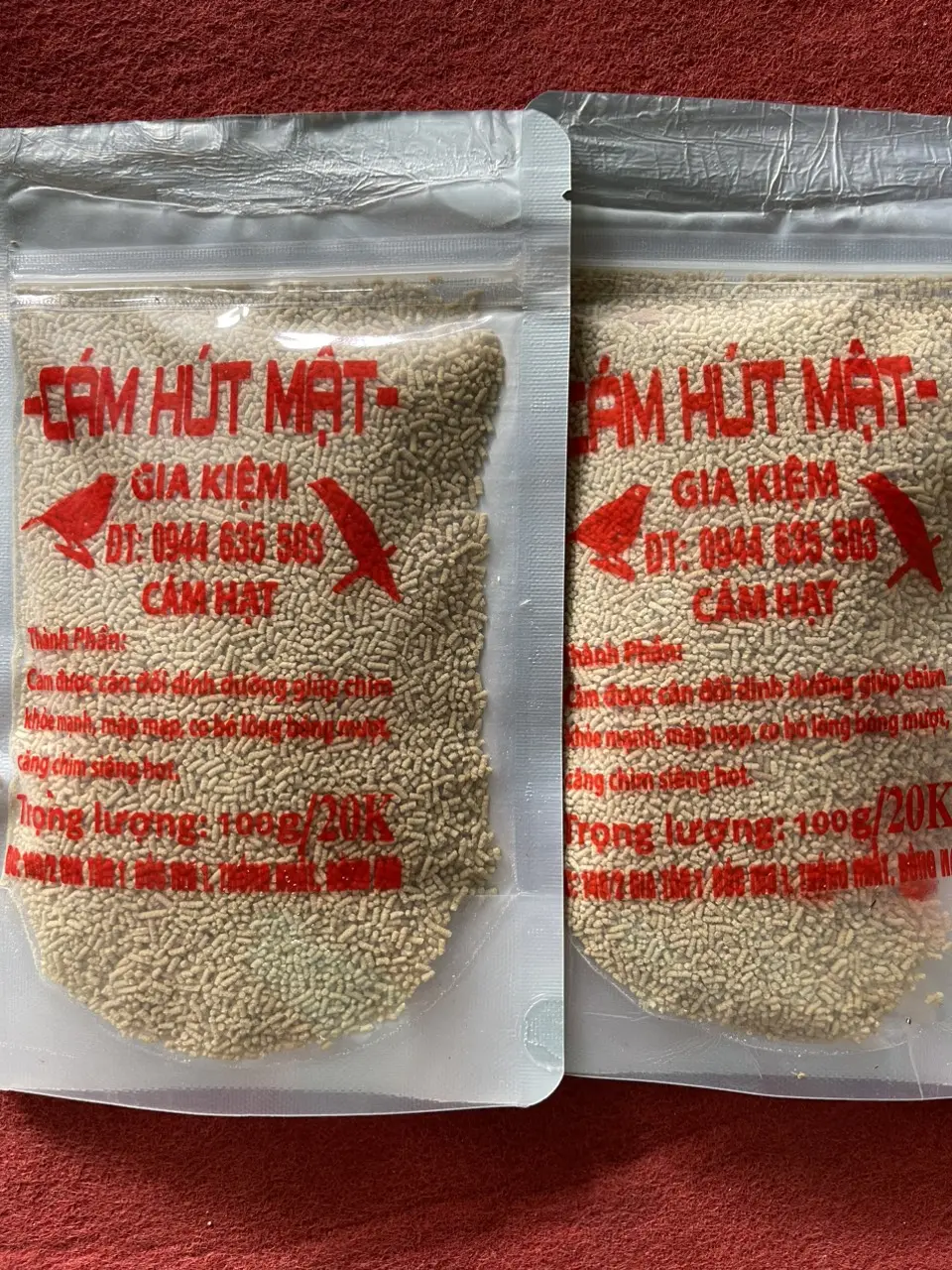 Cám hút mật Gia Kiệm dùng cho các dòng chim hút mật