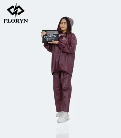 JAS HUJAN, RAINCOAT Terbaik Pria Wanita BY FLORYN Original PVC Anti Rembes 7