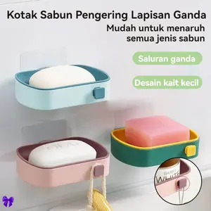 Keramik Sabun ABS Keren: Dизайn Masa Kini, Warna Terang (Merah, Biru, Kuning), Anti Lepas, Pasang Cepat, & Berlasti Panjang