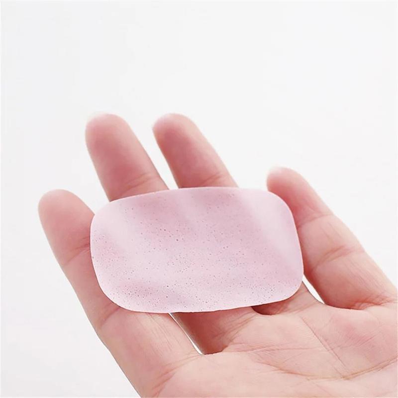 Product Introduction of moiistty 20/50/60/80/100pcs Useful Bath Clean Soap Paper Outdoor Travel Scented Hand Washing Slice Foaming Portable Soap Tablets 19