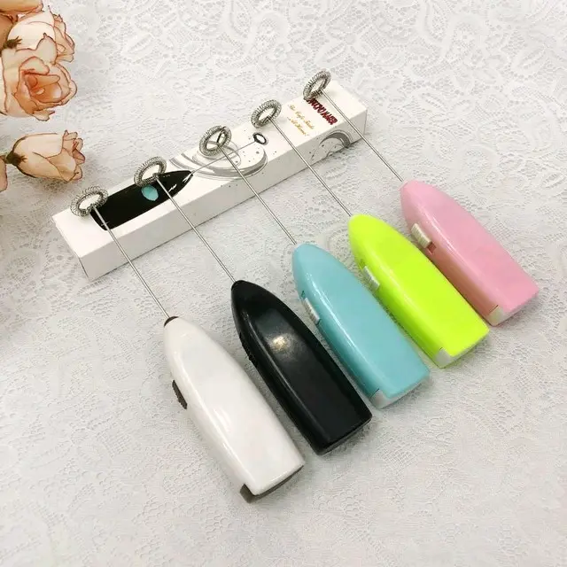 Mixer Portable - Mini Hand Mixer Elektrik Alat Pengaduk Kopi, Dalgonal, Pengocok Telur dan Krim alat pengaduk pop es 3