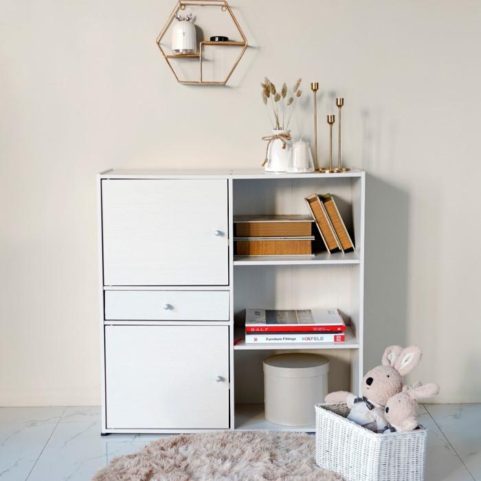 RAK BUKU UNIHOME RB12 WHITE 3