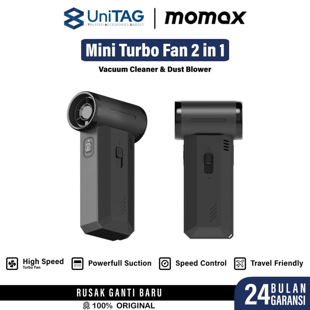 Momax Mini Turbo Fan 2 in 1 Vacuum Cleaner & Dust Blower 1Airo - Gundam White RO12GDW-1