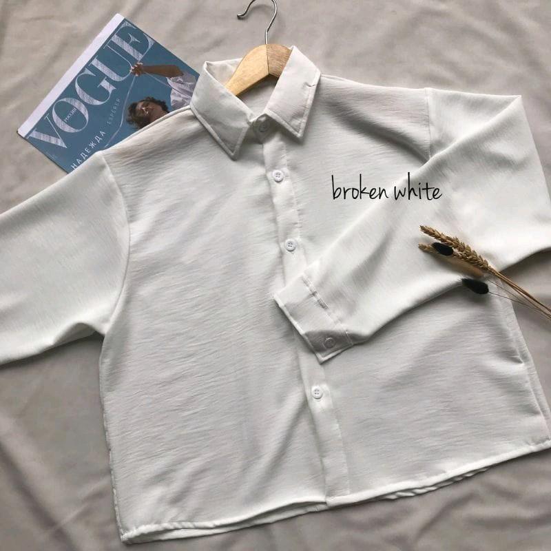KEMEJA CROP CRINKLE KEKNIAN/GAYA KOREAN STYLE 1