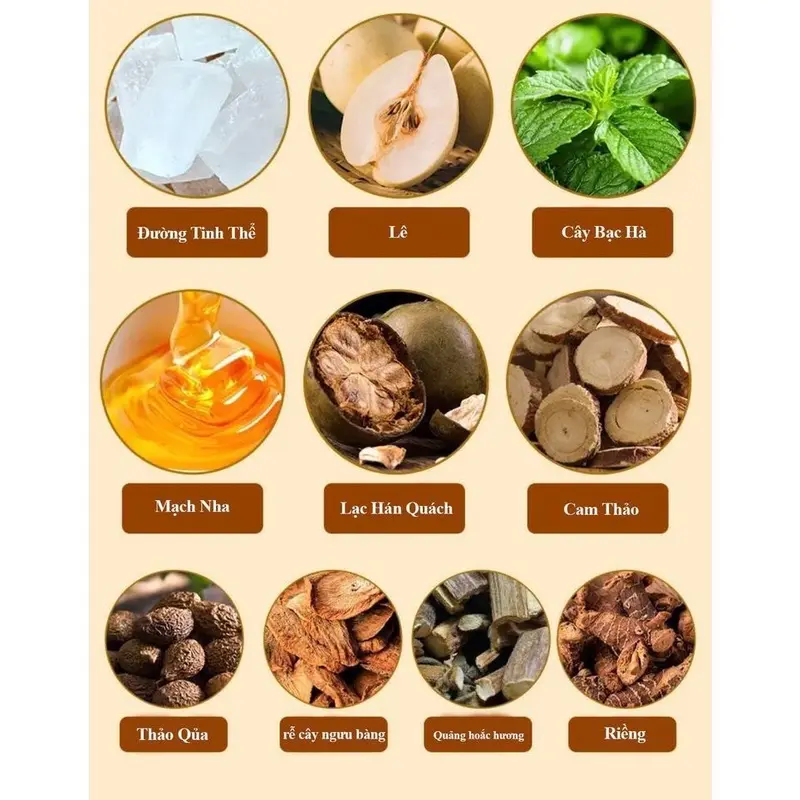 Kẹo Lê An Phế Nhà Họ Chu Thanh Nhiệt Tiêu Đàm - Ăn Vặt YuChang 4