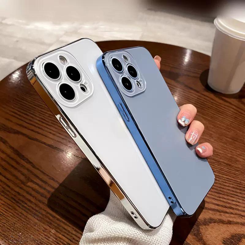  Ốp Điện Thoại cho iPhone 11 13 14 12Promax 14plus ins quy trình mạ điện bán chạy viền mềm vỏ PC cao cấp vỏ điện thoại cho iPhone 