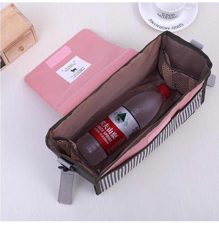 Product Introduction of Baby Stroller Hanging Bag Bottle Diaper Pants Large Capacity Storage Mommy Shoulder Bag 12