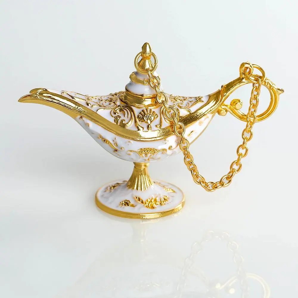Mini Magical Wishing Lamp, 1 Count Retro Aladdin Palace Design Decoration for Home and Living Room Decor, Home Festival Decor Supplies
