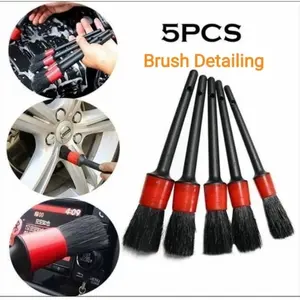Brush Detailing Set 5in1 Kuas Sikat Poles Pembersih Interior Mobil Sikat Pembersih Interior Mobil Duster Brush 5 PCS