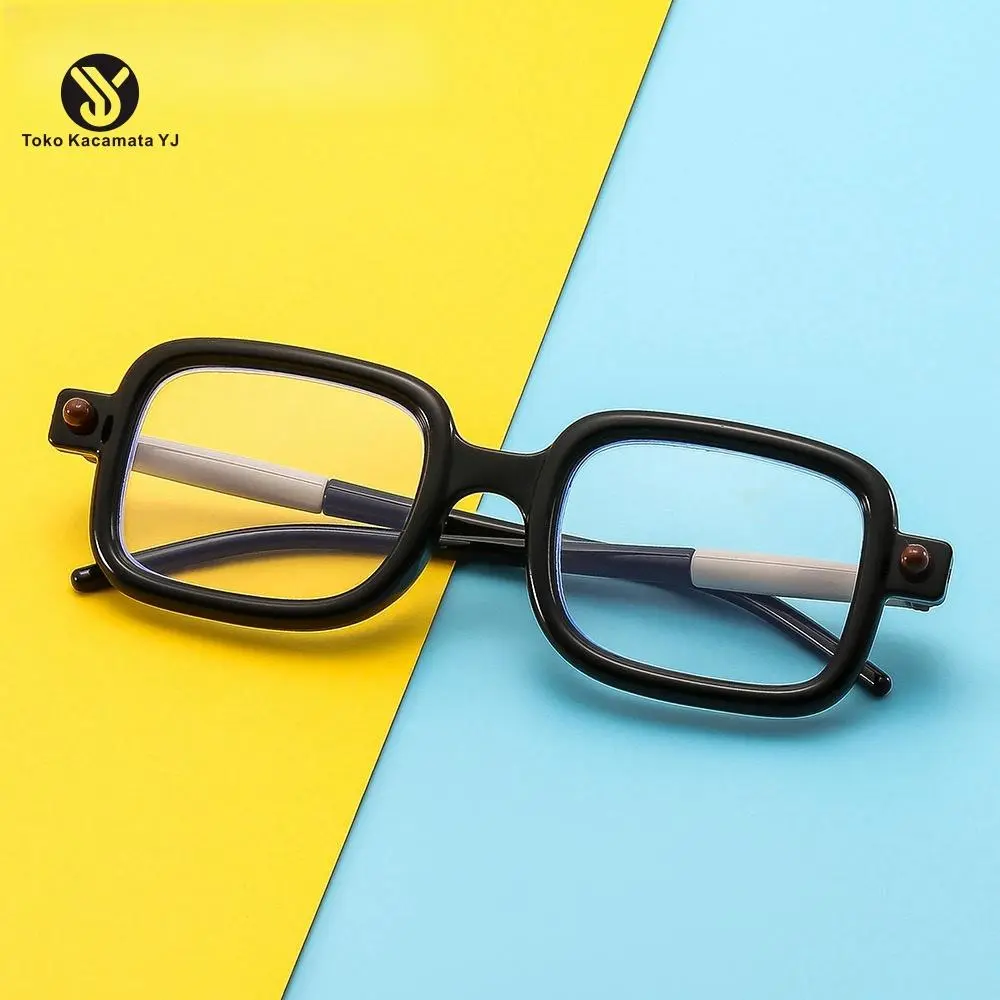 【Toko Resmi YJ】Kacamata Baca Anti Radiasi Lensa Plus Lensa Baca dan Jalan Lensa Double lensa Bifocal Frame Modis Unisex Pria Wanita Cewek Cowok bifokal 9361