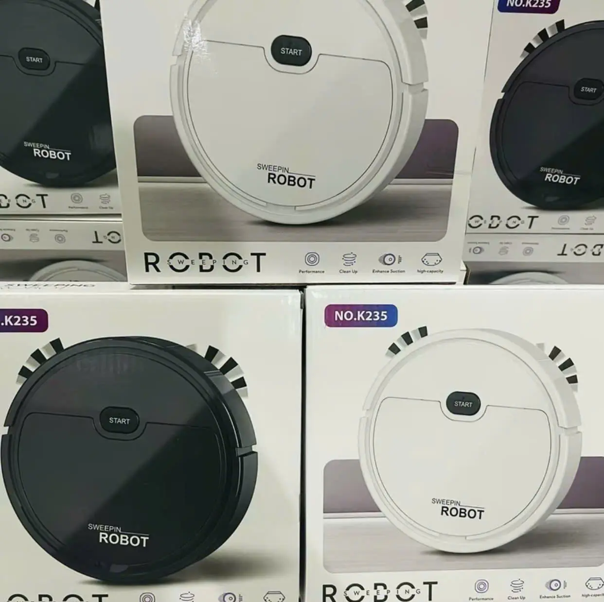 [ ROBOT Hút Bụi ] 3 Chức Năng, Hút bụi, lau Nhà, Quét nhà Tự Động Làm Sạch, Gặp Vật Cản Tự Động Quay Đầu Siêu Hót