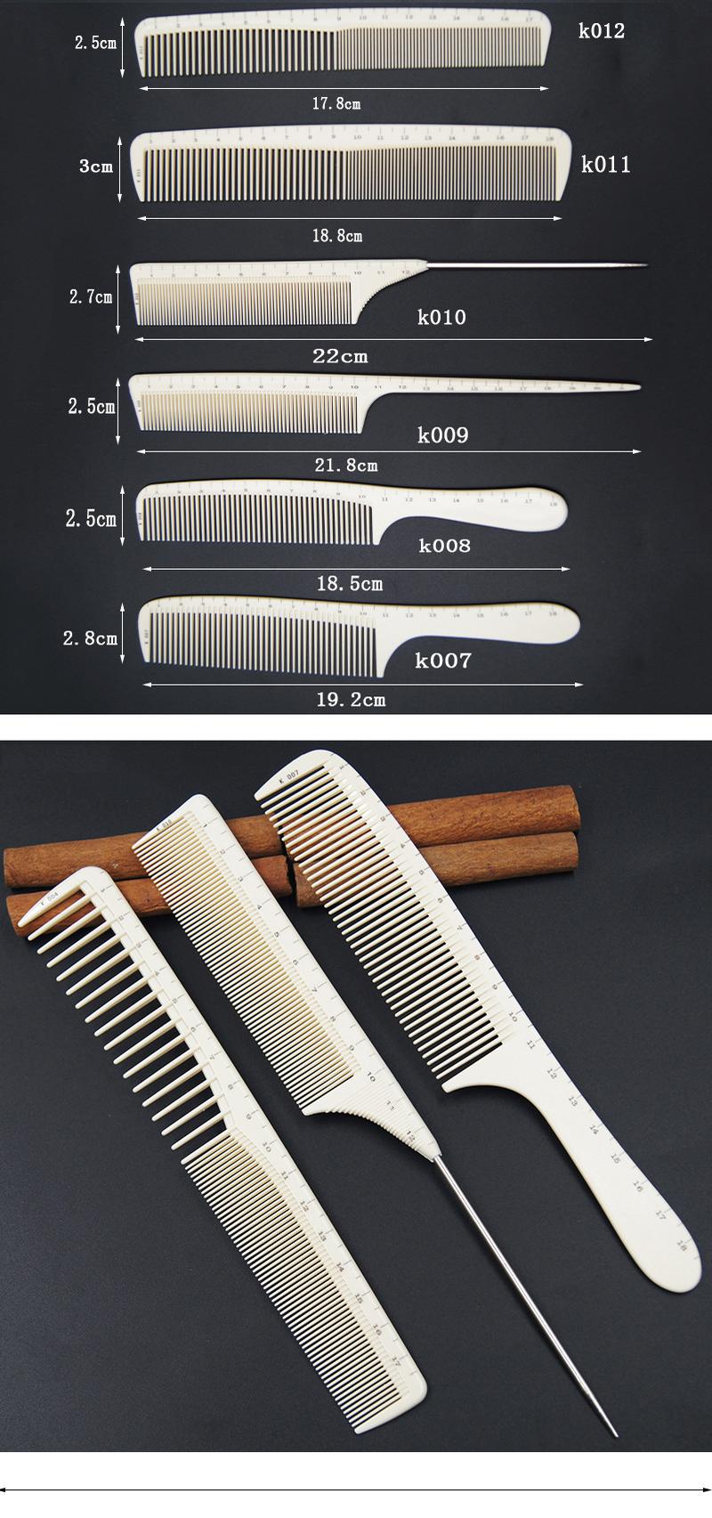 Product Introduction of High Quality Laser Scale Hair Comb Professional Hairdressing Comb Hair Brushes Salon Hair Cutting Styling Tools Barber Comb Haircare Heatless 4