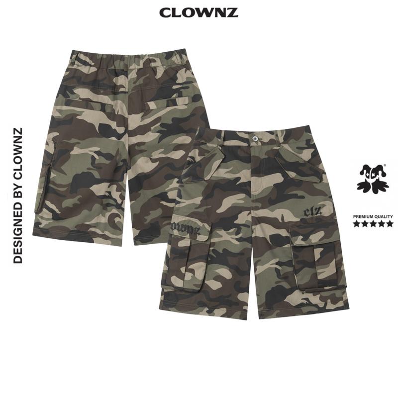 Quần đùi short basic ClownZ Camo Cargo Jorts local brand unisex túi nam nữ thể thao form rộng Sport Menswear Tập Thể Dục