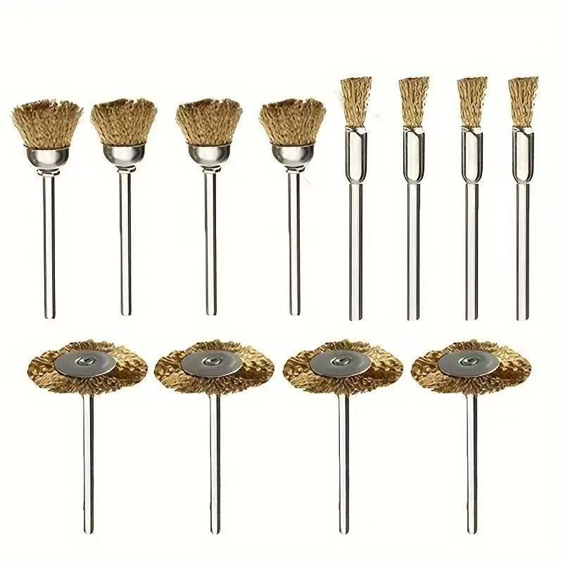 Bowl Shaped Brush Set, 24pcs/set Bowl Shaped Brush Set, Electric Tool Accessories for Cleaning, Deburring, Polishing, Grinding, Rust Removal 4