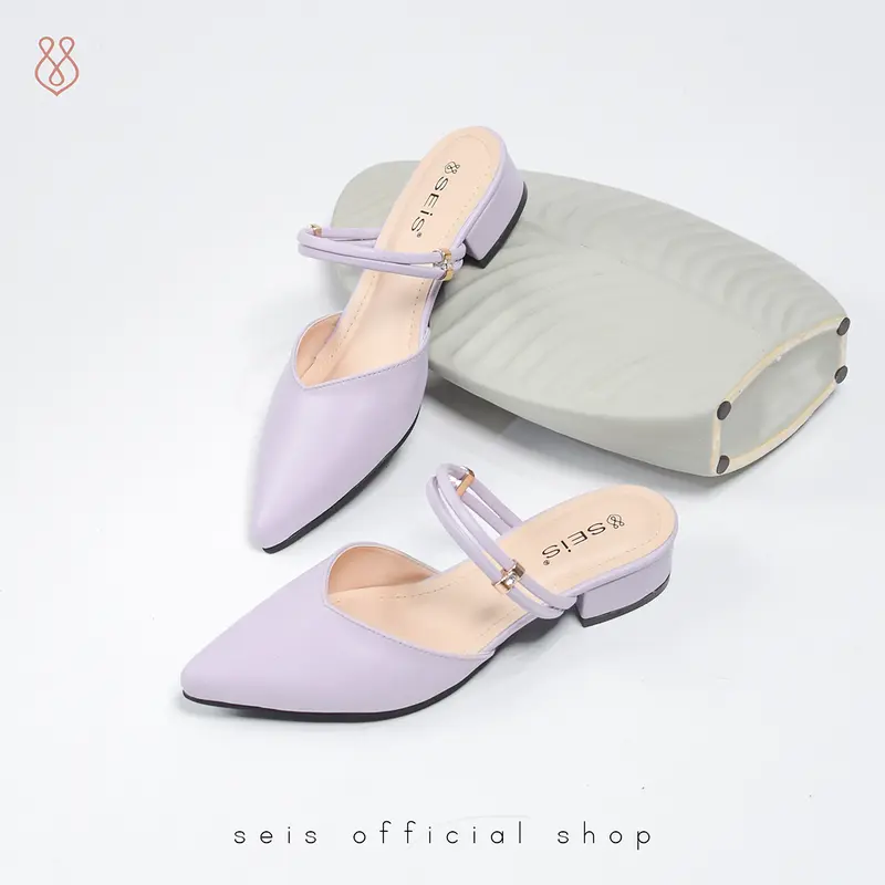 SEIS Joy Mules Wanita Heels 3 cm  Sendal 7