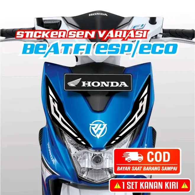 stiker sen variasi honda beat fi esp/eco(satu set kanan/kiri)01 (2017-2018)