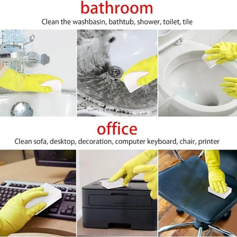 Magic Sponge, 10/30/100pcs Disposable Cleaning Sponge, Durable Melamine Sponge, Household Cleaning Tool for Kitchen, Bathroom, Bathtub, Sink, Furniture, Wall Cleaner 6
