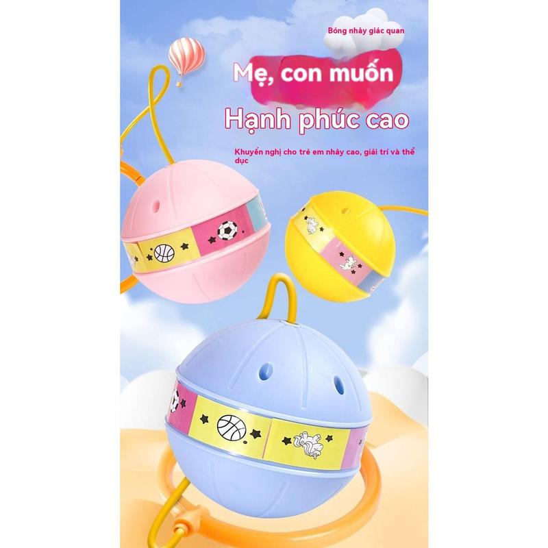 Đồ chơi bóng phát sáng và bộ dây nhảy bóng, hoàn hảo cho trẻ em, để tập thể dục thể chất và phát triển khả năng phối hợp tay chân của trẻ 2