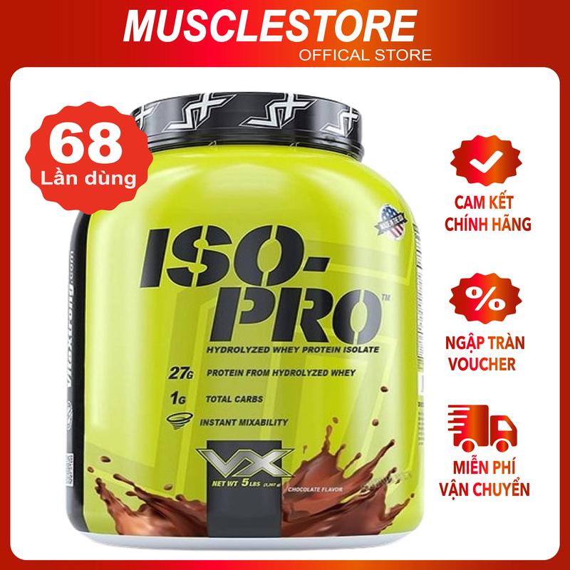 Sữa Bột VITAXTRONG ISO PRO 5lbs(2KG3) | Whey Protein Hydrolyzed | Made In USA iso pro 8lbs