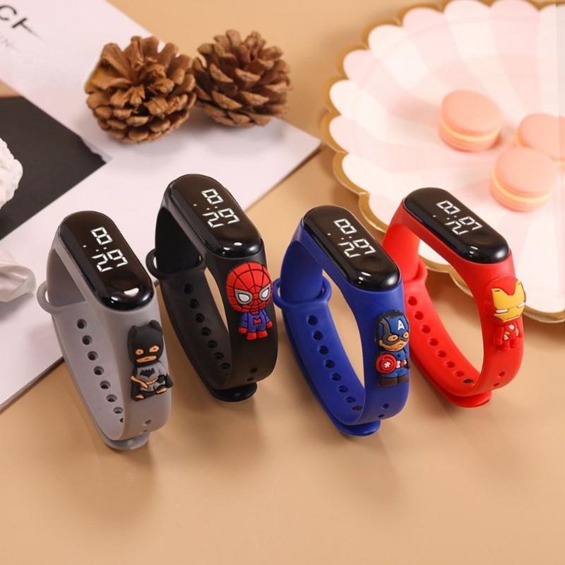 Đồng Hồ Trẻ Em, Nhân Vật Hoạt Hình Người Nhện, Đồng Hồ Thể Thao LED, Đồng Hồ Điện Tử, Thiết Kế Pikachu, Đồng Hồ Đeo Tay Kỹ Thuật Số, Chống Nước, Thích Hợp Cho Bé Trai Và Bé Gái, Trẻ Em Đi Học, Đồng Hồ Quà Tặng Cho Trẻ Em, 50 Kiểu Có Sẵn