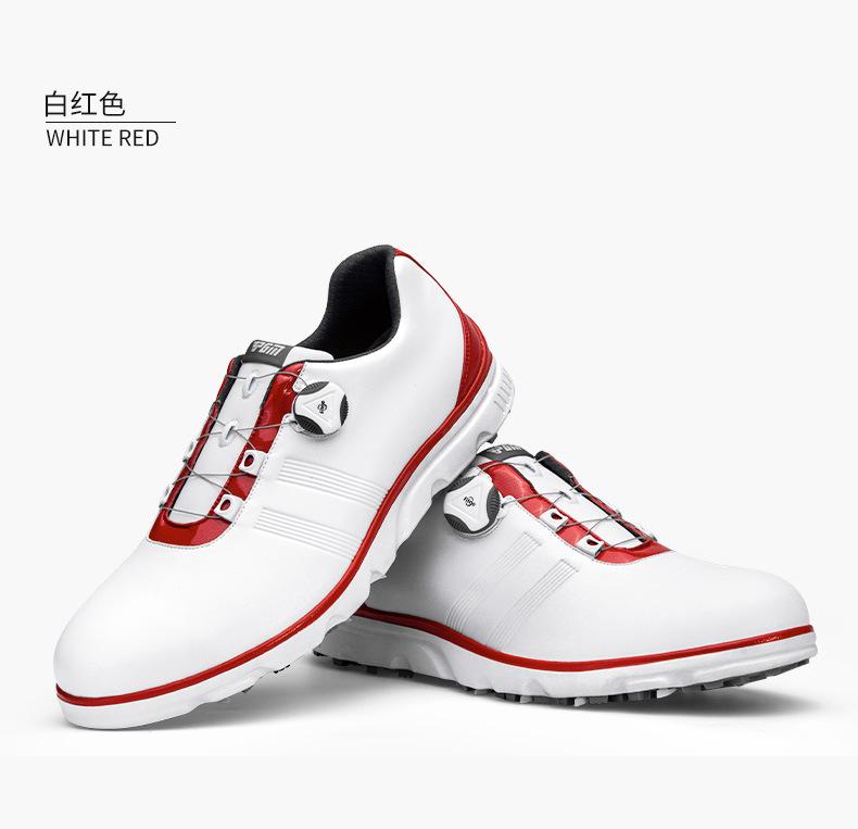 Product Introduction of [PGM] Mens Waterproof Golf Shoes BOA Fit System Rotating Lace Soft Spikes All Terrain Traction Quick Dry Midsole Tour Ready Design Xz164 21