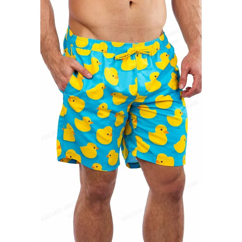 Duck Board Short Kids Beach Shorts Men's Swimming Trunks Masculina Casual Shorts Boy Sports Briefs Swimwear Trunk Quick Dry Pant 7
