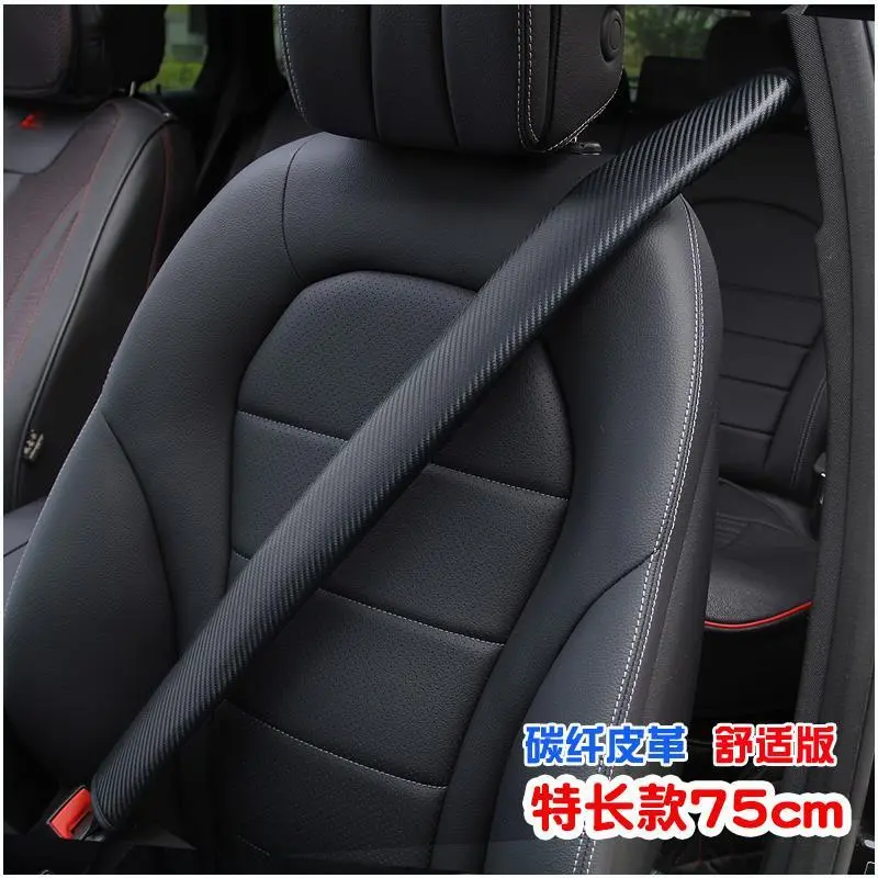 Bảo vệ vai dây an toàn ô tô, 1 miếng, Đệm vai vải dài, Thích hợp cho tất cả các mùa, Vỏ bảo vệ dây an toàn, Làm bằng vải bông và vải lanh thoáng khí 2