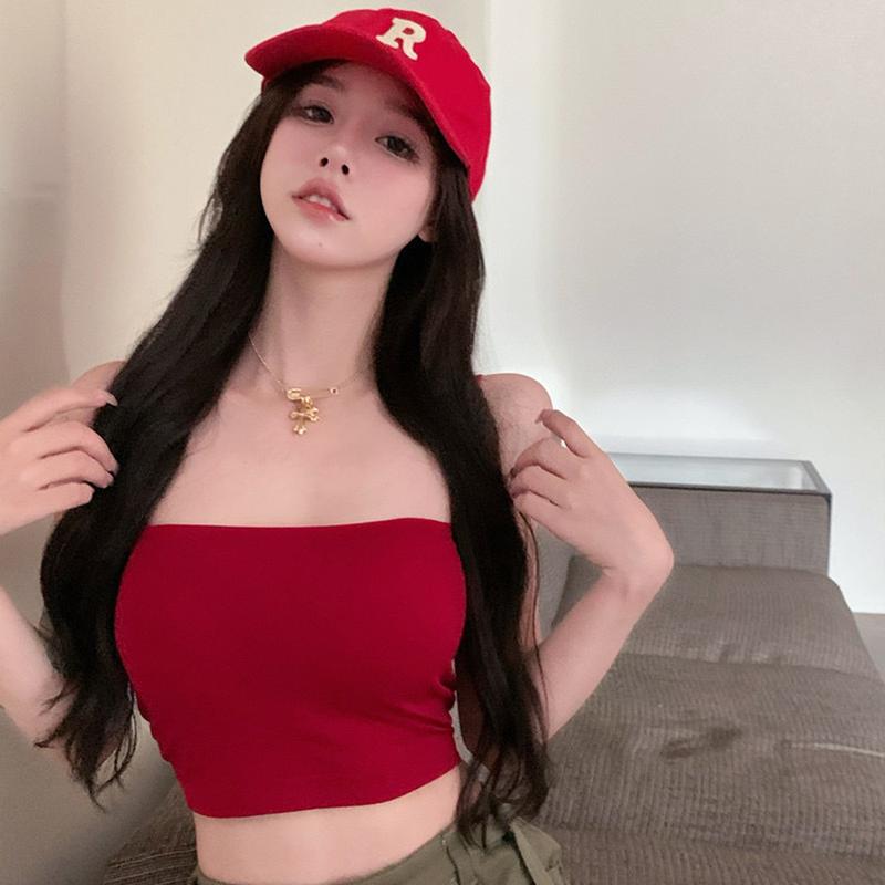 Áo ống quây croptop ôm body (không mút) chất vải thun gân cotton co dãn dày dặn, kiểu dáng áo croptop bó sát không dây ôm gọn body đủ màu Hồng Neon/Lavender Pastel/Xám Tiêu/Đỏ/Trắng/Đen vải trơn mềm mặc mát CE01AO | CELINA Nữ Women Jean Ong Voi Xốp