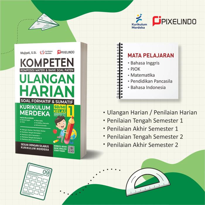 Jual Buku Kompeten Ulangan Harian Kurikulum Merdeka Sd/Mi Kelas 1 - Kab ...