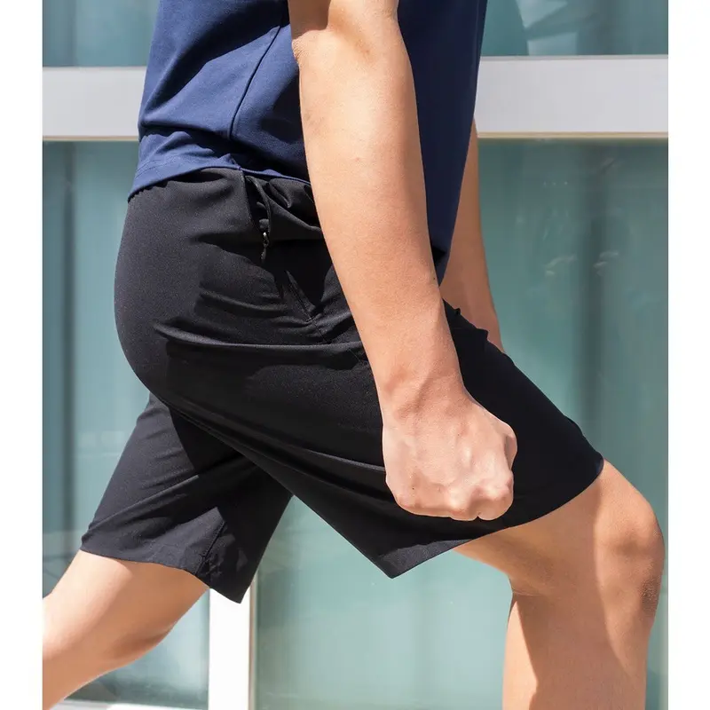 Quần đùi nam thể thao mát co giãn có loại vải thun và vải gió phù hợp thể thao hay nhà SHORTGIO Sport Tập Gym 2