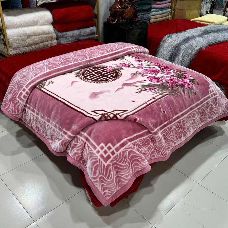 Chăn lông tuyết 2,8kg dày dặn, chăn mền siêu mềm mại và ấm áp không rụng lông hàng cao cấp chăn nhung chandong daihan chăn nhung chăn nhung chăn nhung