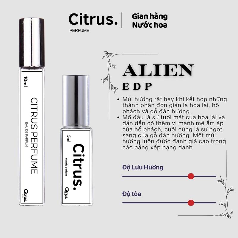 (5/10ml) Nữ ALIEN TÍM EDP Cosmetic Xịt Thơm Perfume Nước hoa nữ Trà Women