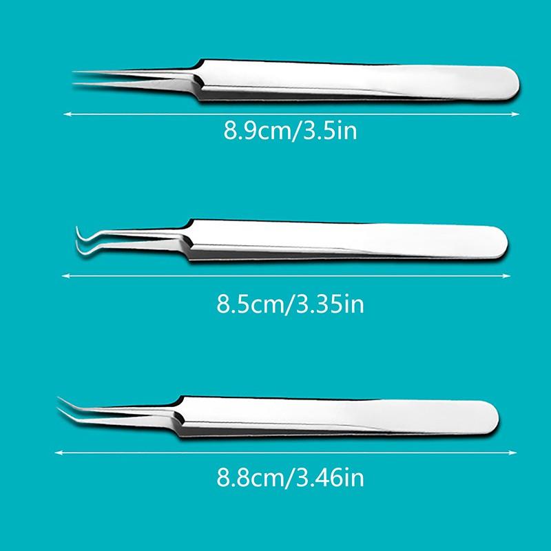 Nhíp Kẹp Mụn Trứng Cá Tế Bào, 8CM, Dụng Cụ Làm Đẹp, Chuyên Nghiệp, Chà Và Đóng, Dụng Cụ Trị Mụn, Đặc Biệt Cho Thẩm Mỹ Viện 6