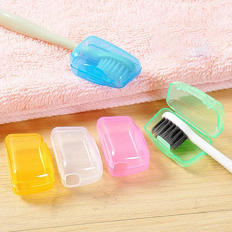 [PML]5 Pcs Toothbrush Cover Caps Portable Toothbrush Head Case Cover Travel Toothbrush Head Holder For Home Office Hotel Outdoor