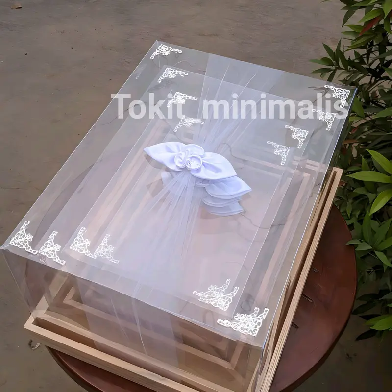 BOX HANTARAN SESERAHAN PERNIKAHAN ( ISI 3 BOX ) PLUS TUTUP MIKA 3