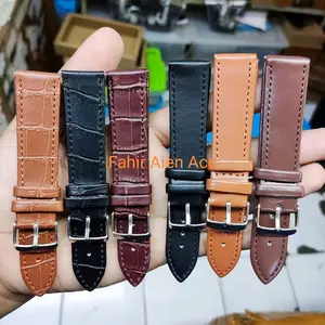 TALI JAM TANGAN KULIT 12MM 14MM 16MM 18MM 20MM 22MM 24MM LEATHER STRAP