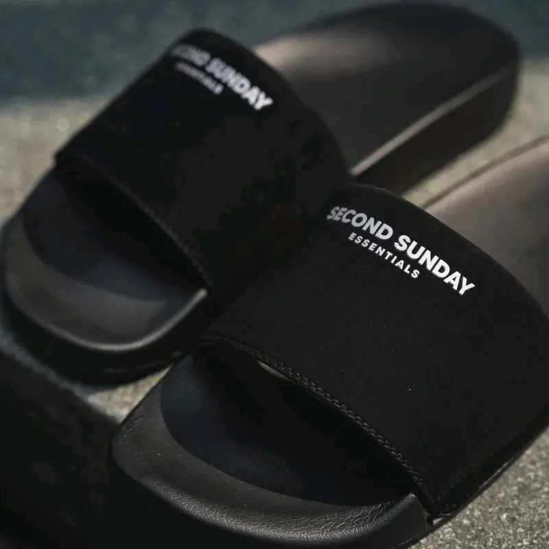 Dép Second Sunday Essentials Quai Ngang Nam Nữ Bản Cao Cấp kiểu dáng Hàn Quốc 'hot' Slipper DeP Đế Bằng DéP Dép Lê Leather 7