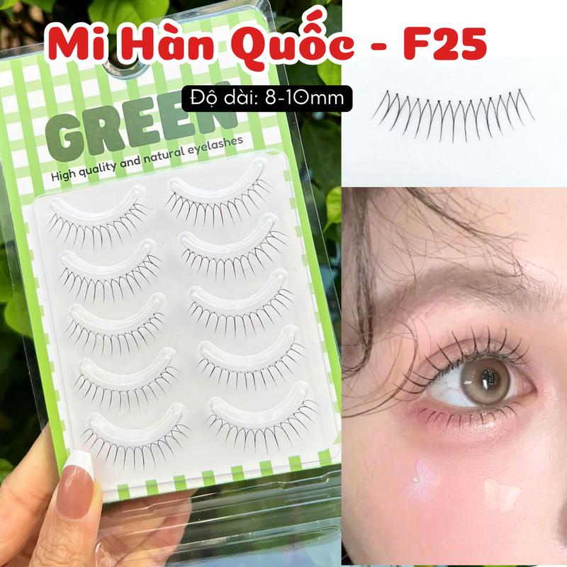 Mi Giả Hàn Quốc Tự Nhiên Gân Trong 5 Cặp Thuỷ Mi Tái Sử Dụng Nhiều Lần