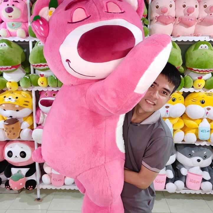 Product Introduction of Gấu bông gấu dâu nằm đủ size màu hồng xinh xắn (quà sinh nhật, quà kĩ niệm) 10