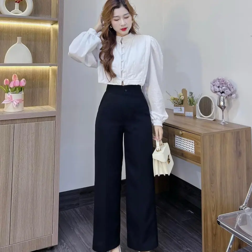 Quần Xuông 1 nút ống đứng