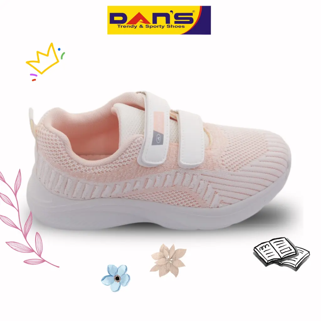 Dans Veva Sepatu Sneakers Anak Perempuan - Rose White