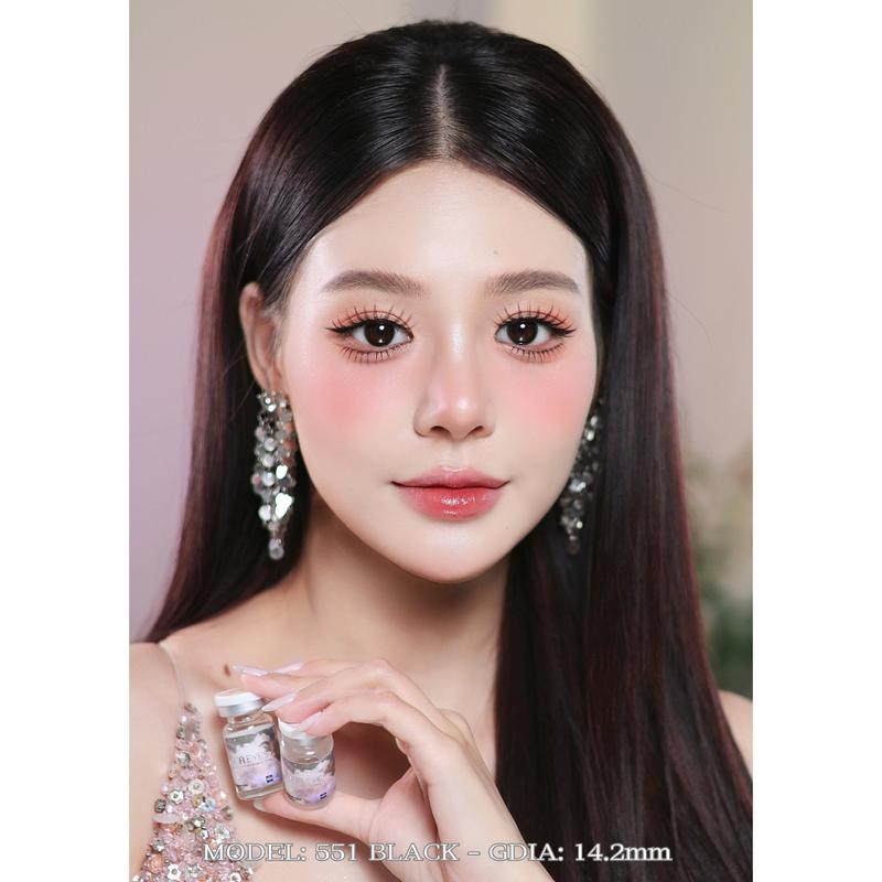 [1 year] Kính áp tròng LUNA EYES 551 BLACK - Lens size nhỏ hsd 1 năm 5