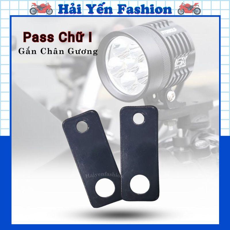 Pát CNC Chữ I Lắp Đèn Trợ Sáng L4X, L6X, L9X Chân Gương 10mm, Pass Gắn Đèn, Đế Gắn Chân Gương Mini Kim Loại Chắc Chắn