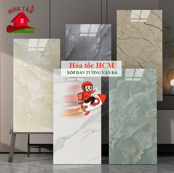 (Combo 10) Miếng dán tường giả đá thạch anh cao cấp, xốp nhựa dán tường giả gạch men giá rẻ