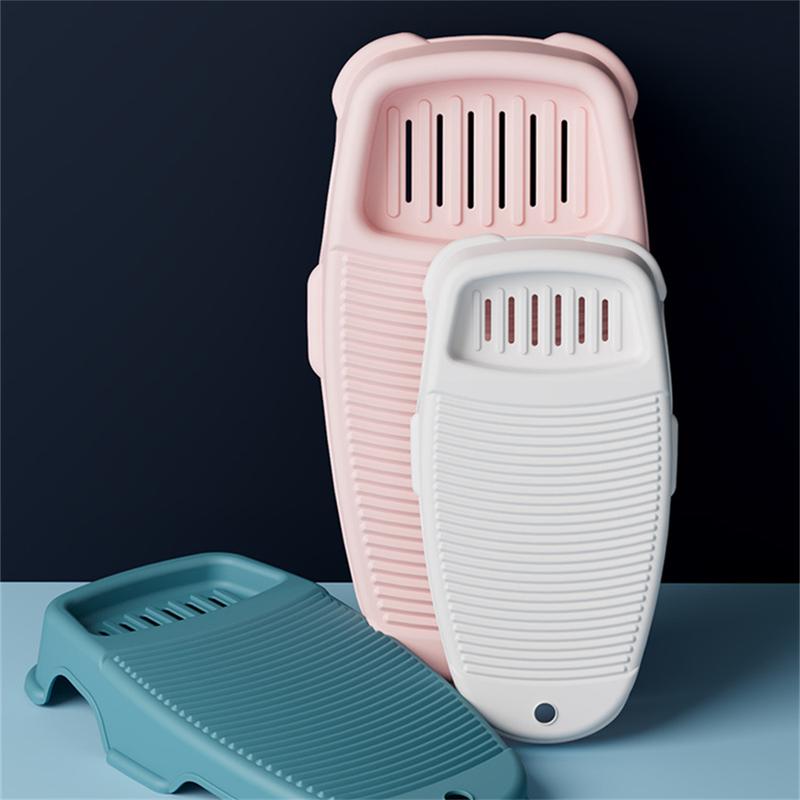 Product Introduction of เครื่องซักผ้าพลาสติกขนาดใหญ่ กันลื่น หนา (44 ซม.) พร้อมรางสบู่ เหมาะสำหรับใช้ในบ้านและหอพักนักเรียน MOYUr 36 ซม. 24