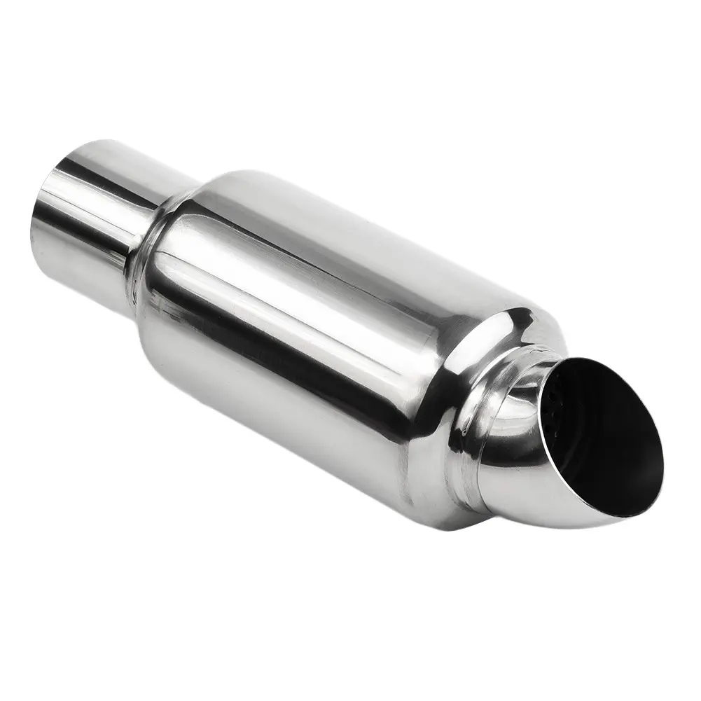 Stainless Steel Car Exhaust Downpipe Branch Sound  Muffler Pipe 51mm