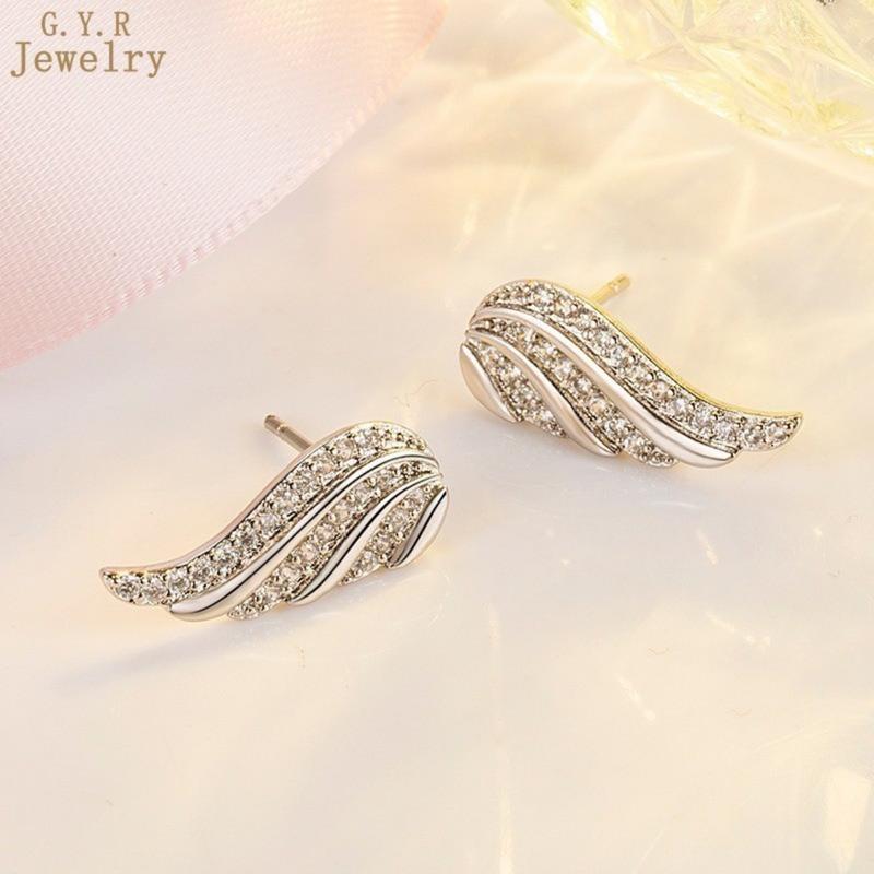 Product Introduction of Đinh Tán Tai Cánh Thiên Thần Moissanite, Thiết Kế Tinh Tế Dát Siêu Nhỏ Giấy Chứng Nhận GRA Miễn Phí 49