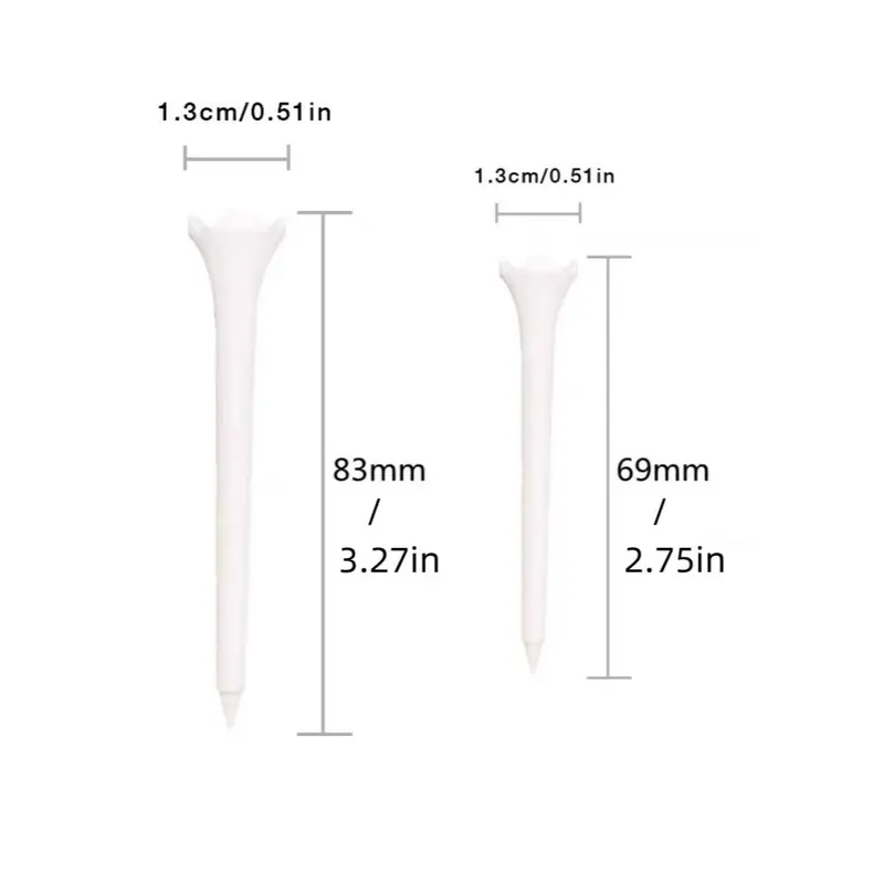Unbreakable Golf Tees, 30/50/100pcs Professional Durable Plastic Golf Tees, Golf Clubs, Reusable Golf Balls Accessories and Gifts for Golfer Lovers, Fathers Day Gift, Golf Accessory 1